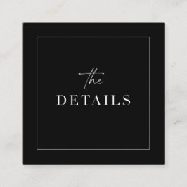 Visita Quadrado Clássica Detalhes do Invólucro Analisar Cartão de 