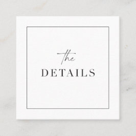 Visita Quadrado Clássica Detalhes do Invólucro Analisar Cartão de 