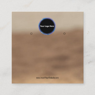 Visita Quadrado Crie o seu Cartão de Exposição de Brincos Personal