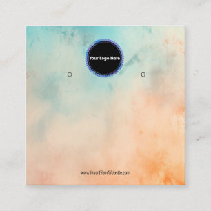 Visita Quadrado Crie o seu Cartão de Exposição de Brincos Personal