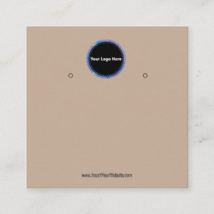 Visita Quadrado Crie o seu cartão de exposição de brincos personal