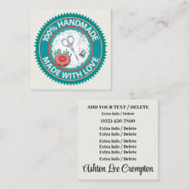 Visita Quadrado Manual com Cartão de Ocupação SQUARE de Amor