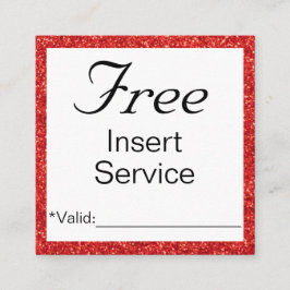 Visita Quadrado serviço de Promocional ou cartão de desconto