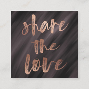 Visita Quadrado Tipografia Bruta   Cartão de fidelidade