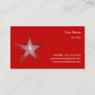 Visita Red Star modelo de cartão de negócios