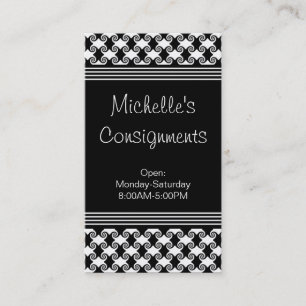 Visita Redemoinhos refinados cartão de visita, preto e