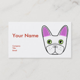 Visita Rosto Adorável de Bulldog Francês - Cartão de visi