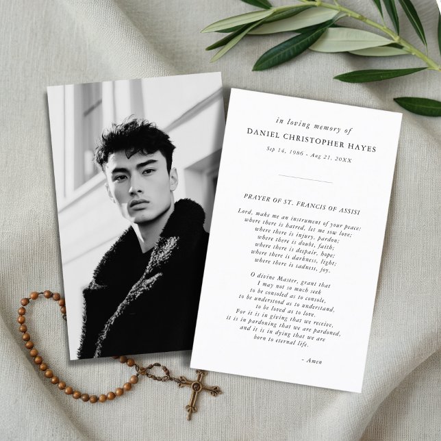 Visita Rua Elegante. Cartão de Oração de Foto Francis (Criador carregado)