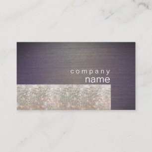 Visita Sequências de Prata Sparkly únicas Cartão de visit