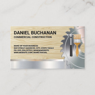 Visita Serra circular   Hardware Hammer Brush Cartão de 