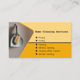 Visita Serviço de Limpeza de Agregados Familiares Cartão 