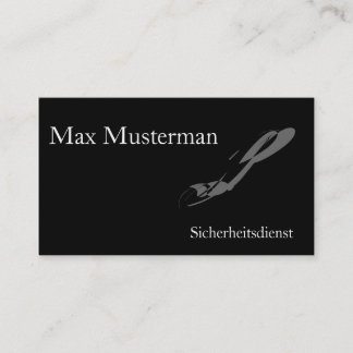 Visita Serviço de segurança cartão de presentação