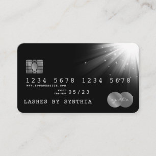 Visita Silver Estilo do Cartão de Crédito