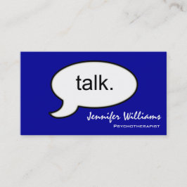 Visita Simple Talk Psicoterapeuta Moderna Cartão de visit