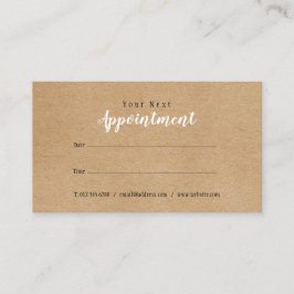 Visita Simples Cartão de Compromisso Russo Kraft Moderno