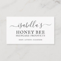 Skincare Handwrite Script Skincare Cartão de visit