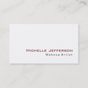 Visita Tendy Makeup Artist White Red Style Cartão de visi