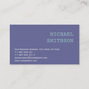 Visita Tendy Modern Simple Blue Consultant Cartão de visi