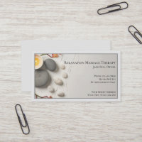 Terapêutica de Massagem de Masseuse Cartão de visi