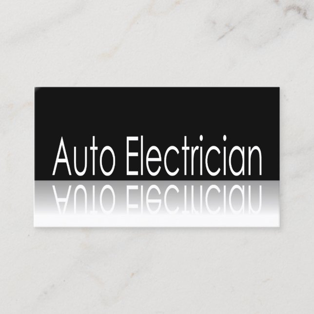 Visita Texto Reflexo - Eletrônico Automático - Cartão de  (Frente)
