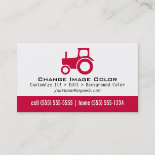 Visita Trator - cartão de assunto pessoal