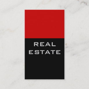 Visita Trendy Chic Black Red Strike Agent Cartão de visit