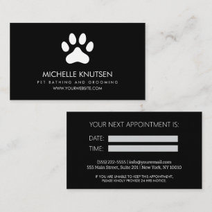 Visita Trendy Pet Bathing e Cartão de Compromisso de Emer