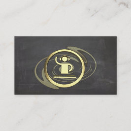 Visita Um ouro legal DJ e do ícone do produtor cartão de