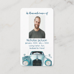 Visita Veículo Carro vintage de Cartão de Memória Memo