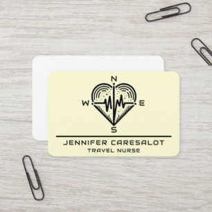 Visita Viagem Nurse RN, LVN, LPN, Caretaker Cartão de vis