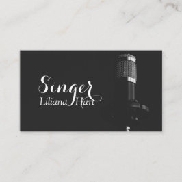 Visita Vocalista, Cantor, Cartão de Negócios de Música