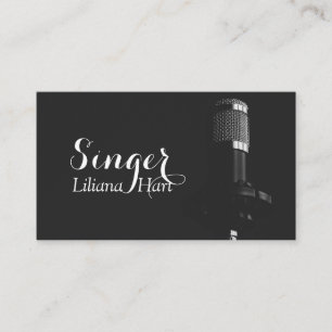 Visita Vocalista, Cantor, Cartão de Negócios de Música