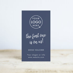Visita Voucher de Bebida Corporativa   Cartão de Evento 