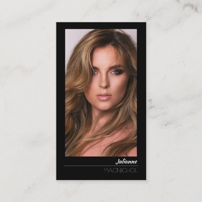 Visita Wilshire Ator Model | Cartão de Chamada Pro Busine (Frente)