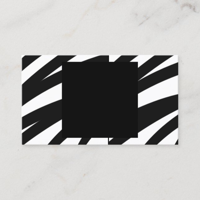 Visita zebra strips modelo de cartão de negócios bold des (Frente)