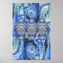 Visitantes em Poster de Starry Night