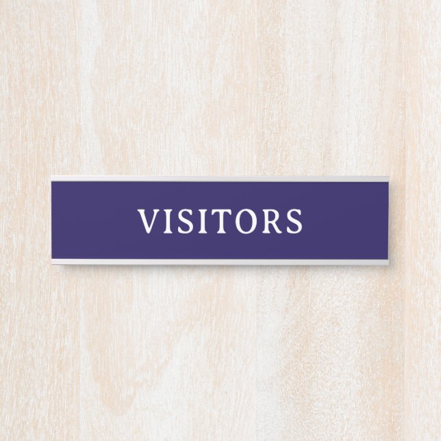 VISITANTES | Placa de Nome de Porta Moderna Profis (Frente)