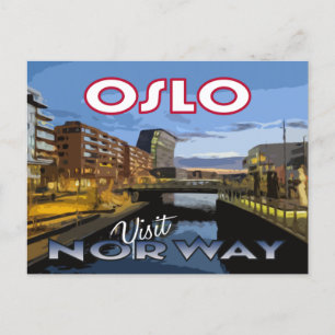 Visitar... Oslo, Noruega - cartão postal