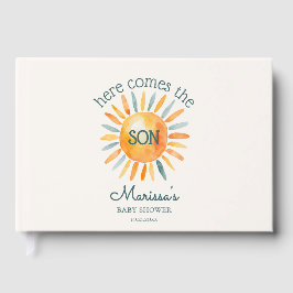 Visitas Aqui vem o livro de convidados do Chá do Filho