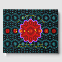 Art Deco Livro de Convidados Floral