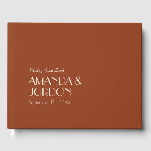 Visitas Autumn Boho Deco Livro de Convidados de Casament