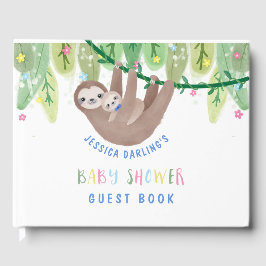 Visitas Bela Mãe e Bebê Menino Livro de Convidado