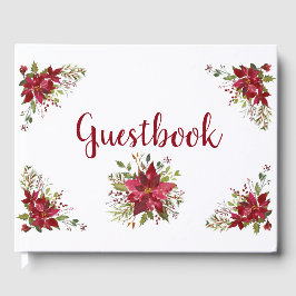 Visitas Belo Livro de Poinsetos Vermelhos