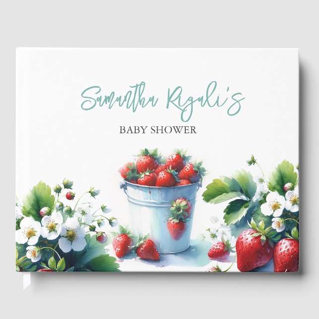 Visitas Berry Sweet, Livro Convidado do chá de fraldas (Frente)