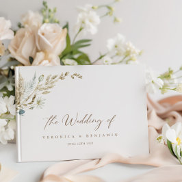 Visitas Bohemian Elegant Dried Meadow Grass — Livro de Con