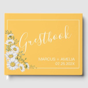 Visitas Bonito Livro de convidados do Daffodil Amarelo e B