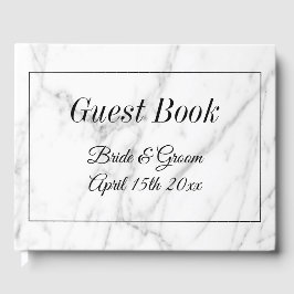 Visitas Caro livro de hóspedes do impressão de mármore bra