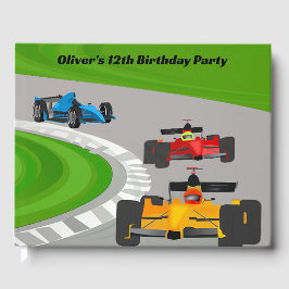 Visitas Carros de Corrida, Design, Livro de Convidados