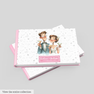 Visitas Casal Quirky Do Livro De Convidado Engraçado Perso