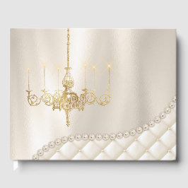 Visitas Casamento Chandelier Lighting Ivory Pearl Livro de